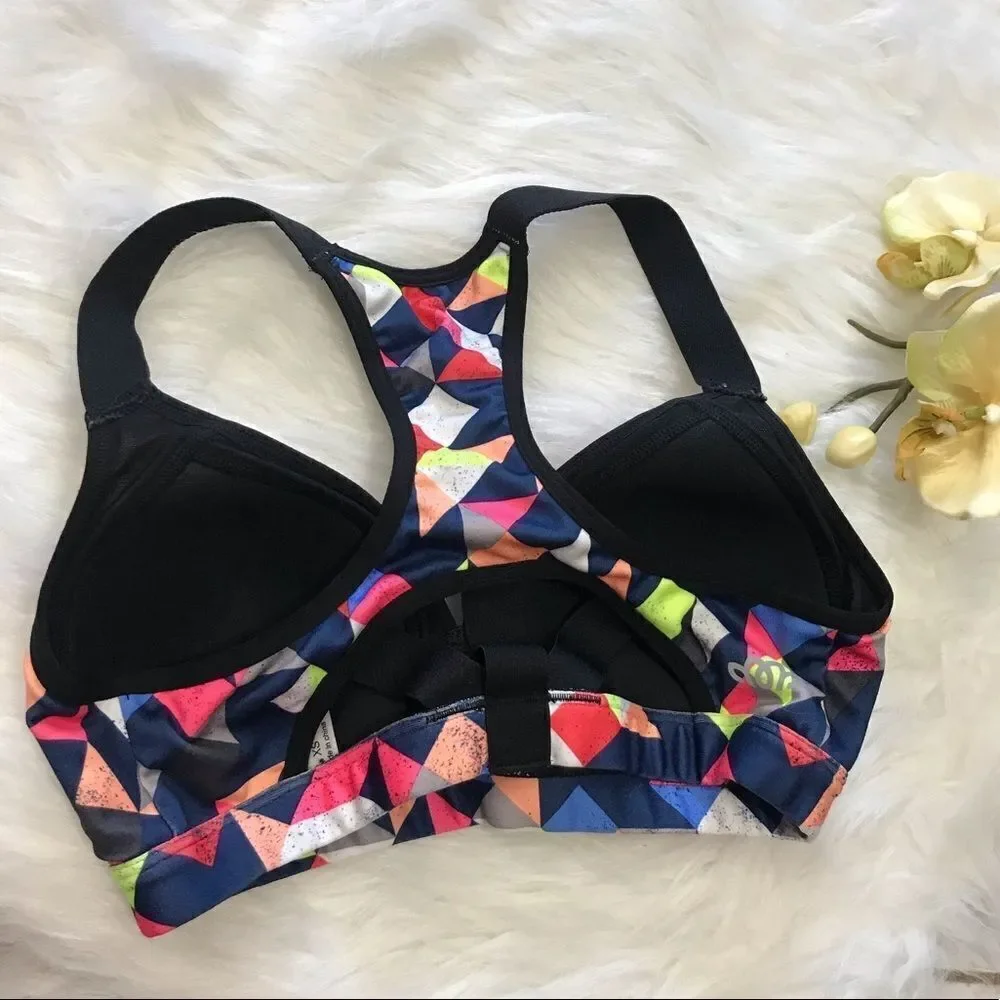 Maurice’s All in‎ Motion Sports Bra XS multicolored Strappy back